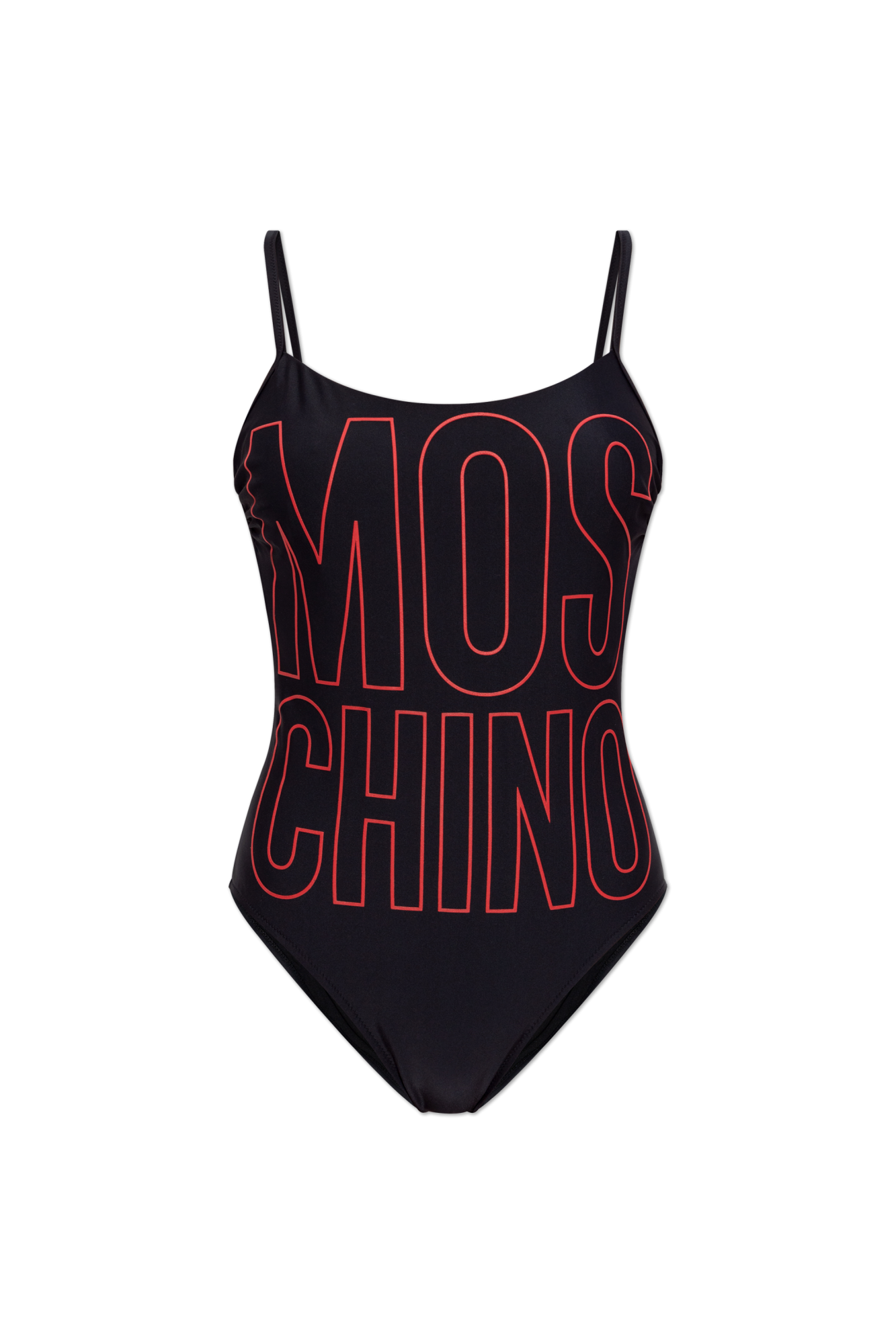 ワンピース水着 MOSCHINO COUTURE Woman Swimsuit Black 42050475 1555 Black logo-print swimsuit Moschino - women - MOSCHINO
